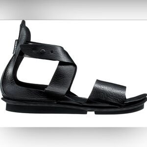 Trippen Coil F Sandal In Waw Black Gladiator Leather Germany Made Size 38/7